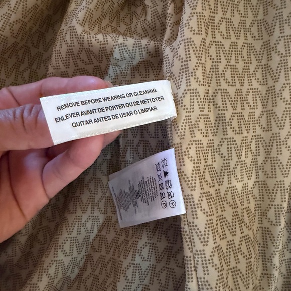 Michael Kors NEW Camel Brown Coat with Chain Detail. Free Michael Kors paper bag - Picture 5 of 6